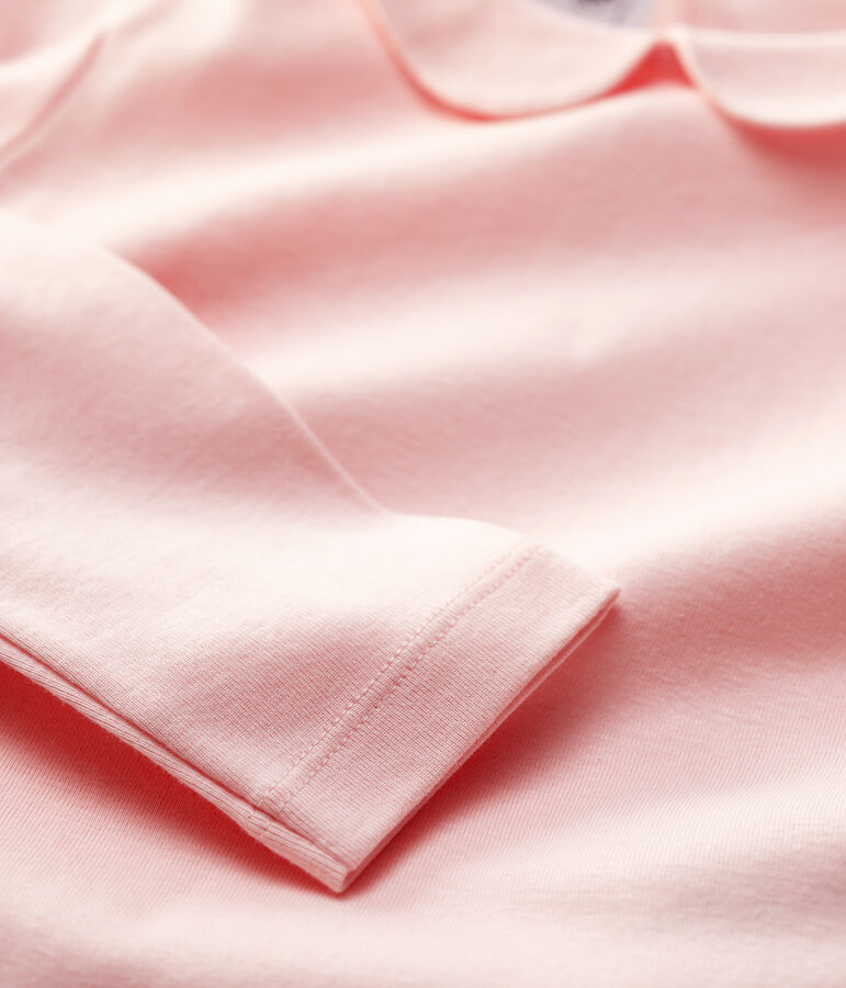 Katoenen meisjes t-shirt met lange mouwen roze MINOIS