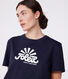 Le Droit, effen katoenen T-shirt voor dames