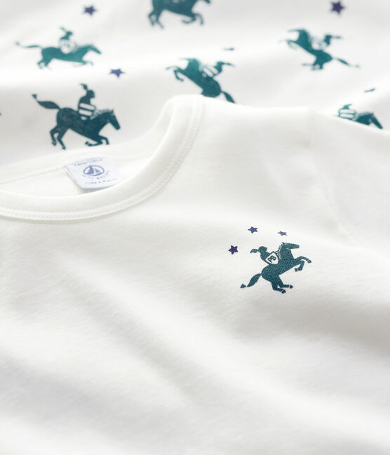 Set van 2 katoenen jongens t-shirts met korte mouwen en ridderprint variante 1