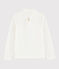Tee shirt à collerette enfant fille blanc MARSHMALLOW