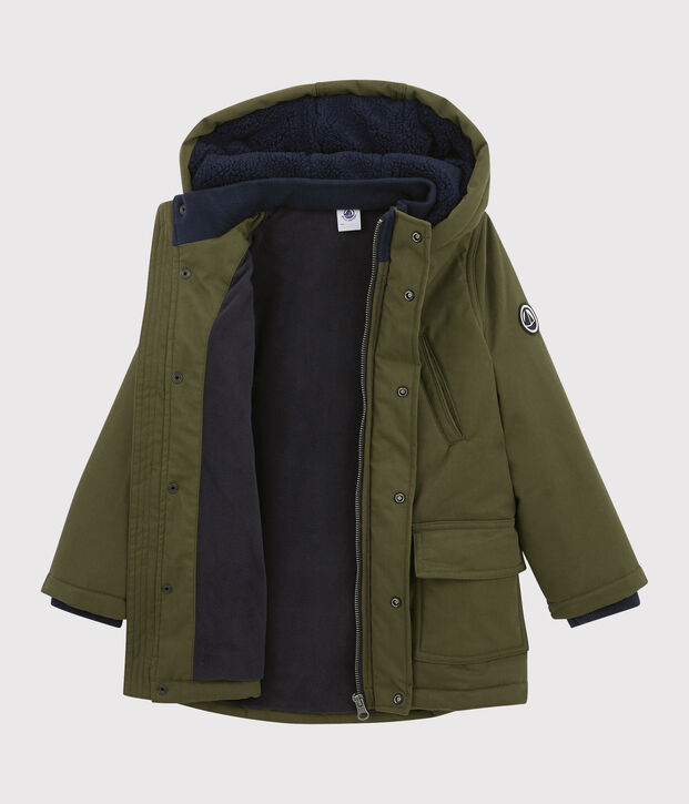 Parka voor jongens kinderen groen