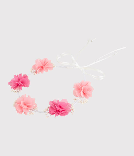 Couronne de fleurs enfant fille blanc MARSHMALLOW/blanc MULTICO