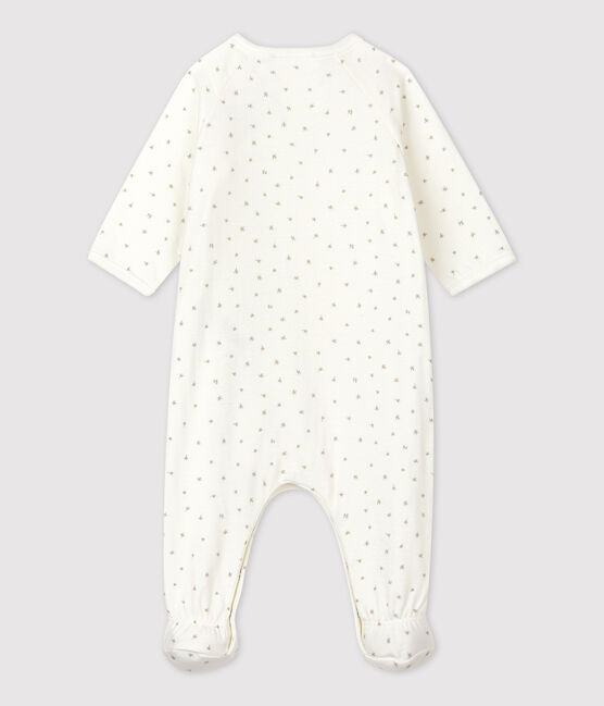 Dors-bien bébé en coton biologique blanc MARSHMALLOW/blanc MULTICO