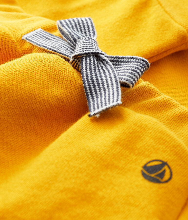 Pantalon b&eacute;b&eacute; fille/gar&ccedil;on en molleton jaune BOUDOR