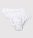 Lot de 2 slips blancs petit garçon en coton biologique