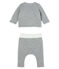 Set van 2 items voor baby's van gewatteerde tubic grijs SUBWAY CHINE CN