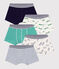 Setje met katoenen boxershorts met dierenprint voor kinderen variante 1