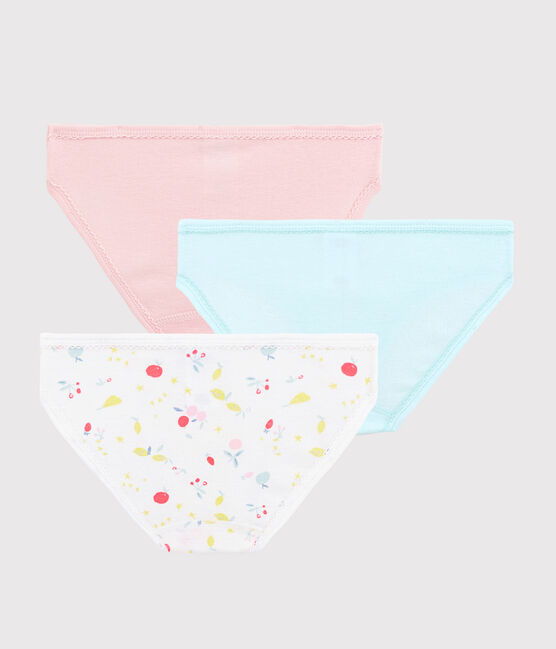 Set van 3 slipjes van biologisch katoen voor meisjes, met fruitprint variante 1