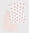 Set met 2 korte playsuits met bloemen van katoen voor baby's variante 1