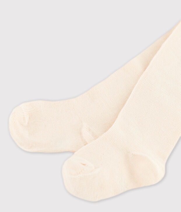 Effen katoenen babypanty ecru