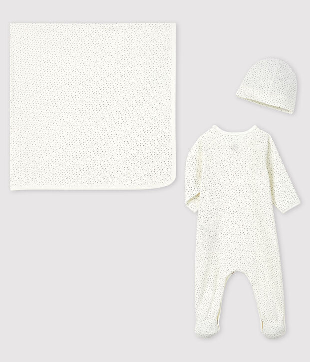 Baby meisje geschenkdoos van ribstof multicouleur