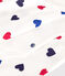 Driedelig katoenen babysetje wit MARSHMALLOW/wit MULTICO