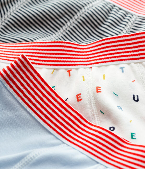 Lot de 3 boxers petit garçon en coton biologique variante 1