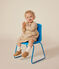 Jurk met lange mouwen in doorgestikte tubic met print voor baby's wit AVALANCHE/ MULTICO
