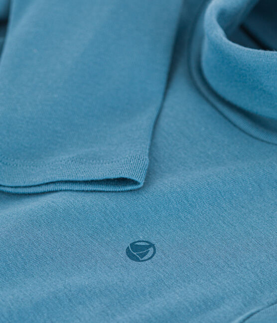 Sous-pull en coton enfant fille / garçon bleu POLOCHON