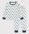 Pyjama escargot en molleton enfant blanc MARSHMALLOW/ DUCKY