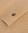 L'Iconique, gestreept T-shirt met lange mouw van ribstof voor dames bruin CUIVRE/ MARSHMALLOW