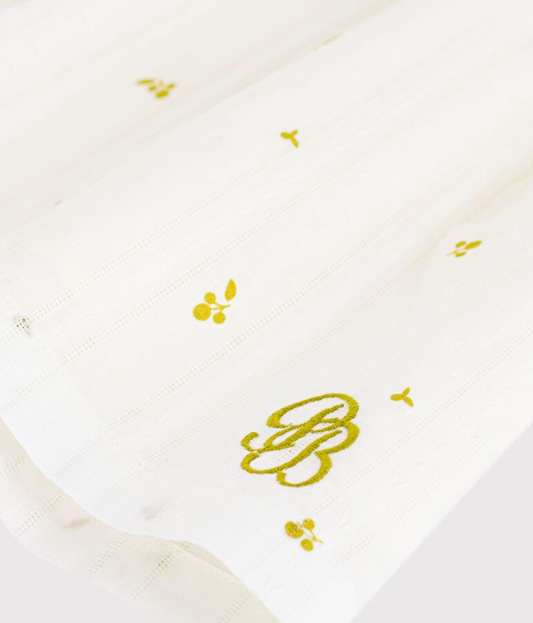 Katoenen jurkje zonder mouwen met bloemenprint voor baby's groen/groen