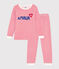 Pyjama rayé en velours enfant rouge MARSHMALLOW/blanc CORRIDA