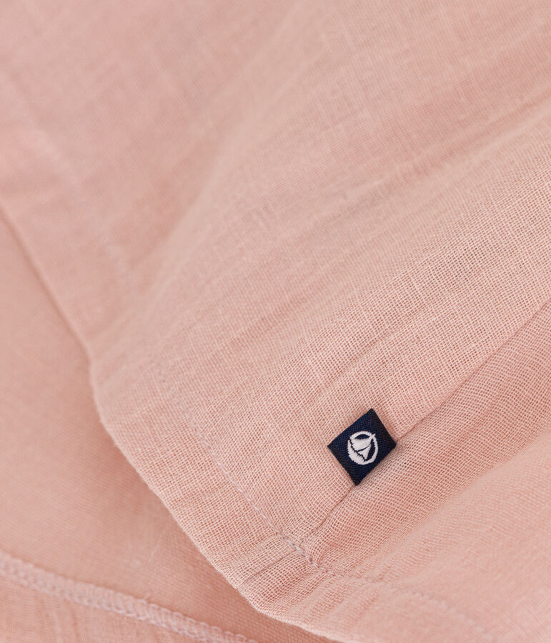 Babyjurkje met korte mouw van dikke jersey en luchtig katoen roze/roze