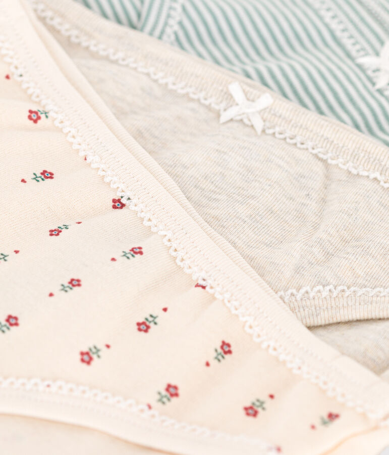 Set van 3 katoenen slipjes voor kinderen multicouleur