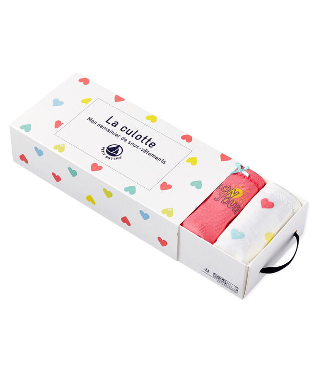 Set van 5 meisjesonderbroeken multicouleur