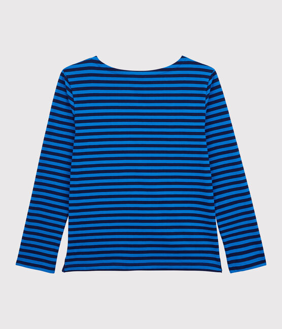 Marinière Dames t-shirt van katoen blauw SMOKING/ RUISSEAU