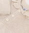 Robe manches longues en tricot de coton bébé beige MONTELIMAR CHINE