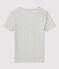 Tee-shirt L'ICONIQUE col V en coton Femme gris BELUGA CHINE