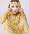 Pyjama déguisement enfant en coton imprimé léopard blanc MARSHMALLOW/blanc MULTICO
