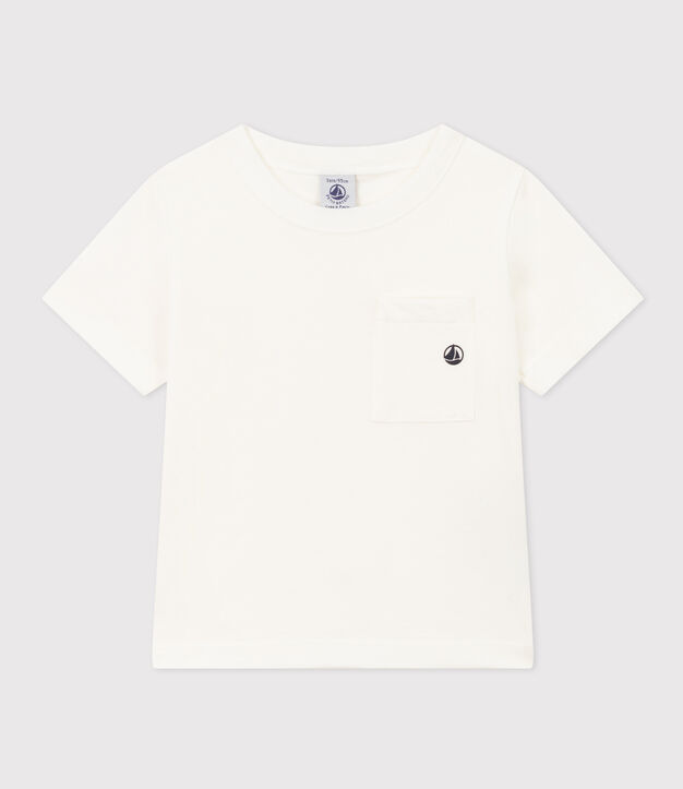T-shirt met korte mouwen voor jongens wit