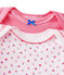 Set van twee body's voor babymeisjes wit .