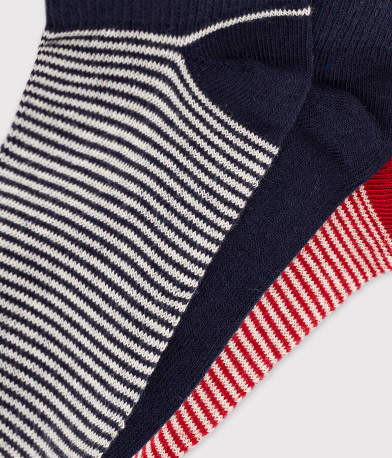 Set van 3 paar sokken voor jongens en meisjes multicouleur