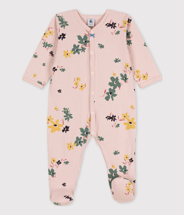 Dors-bien fleur b&eacute;b&eacute; en tubique rose/multicouleur