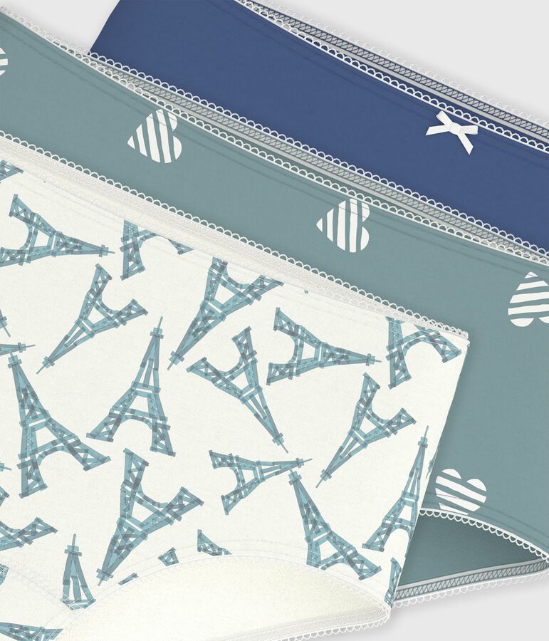 Lot de shorties enfant en coton imprim&eacute; multicouleur