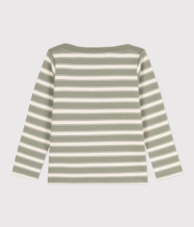 Marini&egrave;re en coton &eacute;pais enfant fille / gar&ccedil;on vert/&eacute;cru