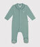 Pyjama en velours bébé vert PAUL