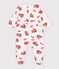 Pyjama b&eacute;b&eacute; en tubique ouverture dos imprim&eacute; pompier blanc/multicouleur