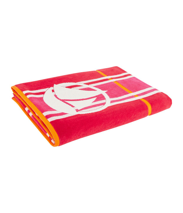 Badhanddoek roze/multicouleur