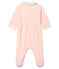 Dors bien bébé fille en velours rose FLEUR