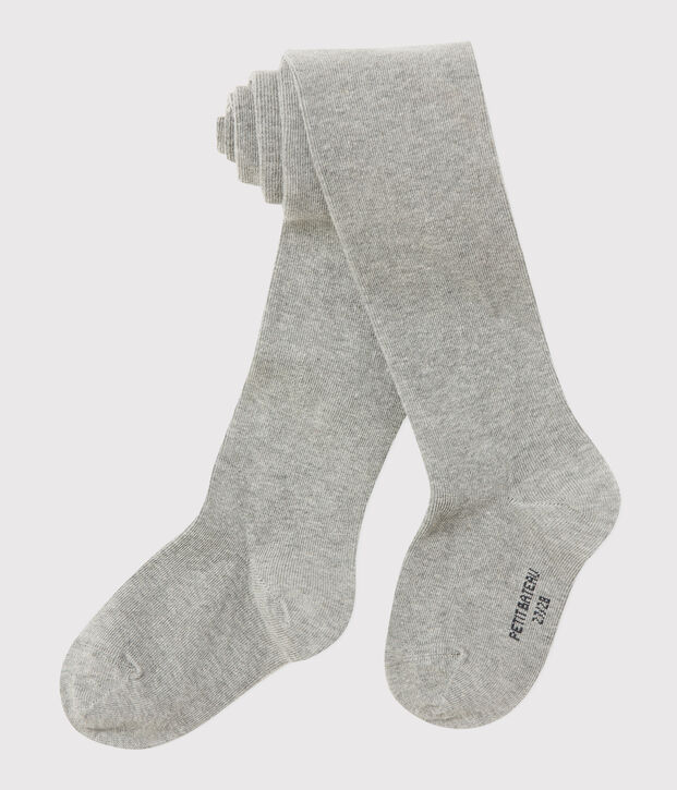Collant enfant fille gris
