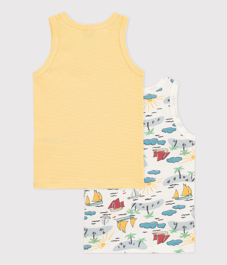 Lot de 2 d&eacute;bardeurs explorateur en coton petit gar&ccedil;on multicouleur