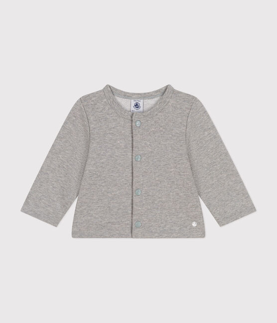 Cardigan en molleton bébé gris CHATON CHINE