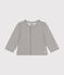 Cardigan en molleton bébé gris CHATON CHINE