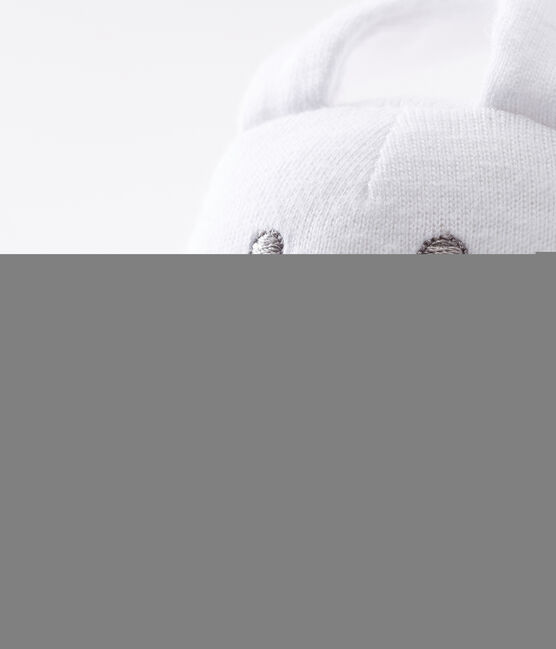 Babyknuffel konijn van jersey beige PERLIN/wit MARSHMALLOW
