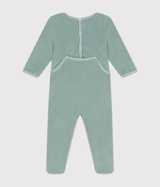 Fluwelen babypyjama groen PAUL