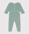 Fluwelen babypyjama groen PAUL