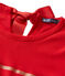 Dames-T-shirt met strepen/pailletten rood FROUFROU