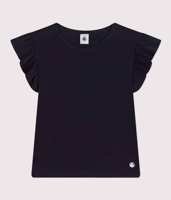 T-shirt in katoen voor meisjes blauw SMOKING