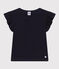 T-shirt in katoen voor meisjes blauw SMOKING